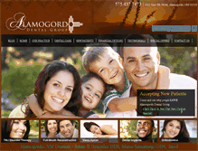 Tablet Screenshot of alamogordodental.com